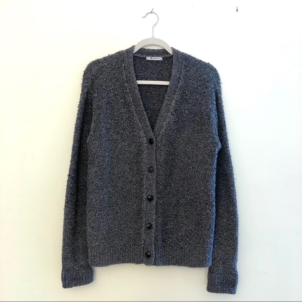 T by Alexander Wang Oversized Cardigan Grey